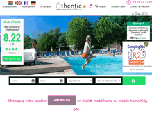 Tablet Screenshot of camping-beaujolais.com